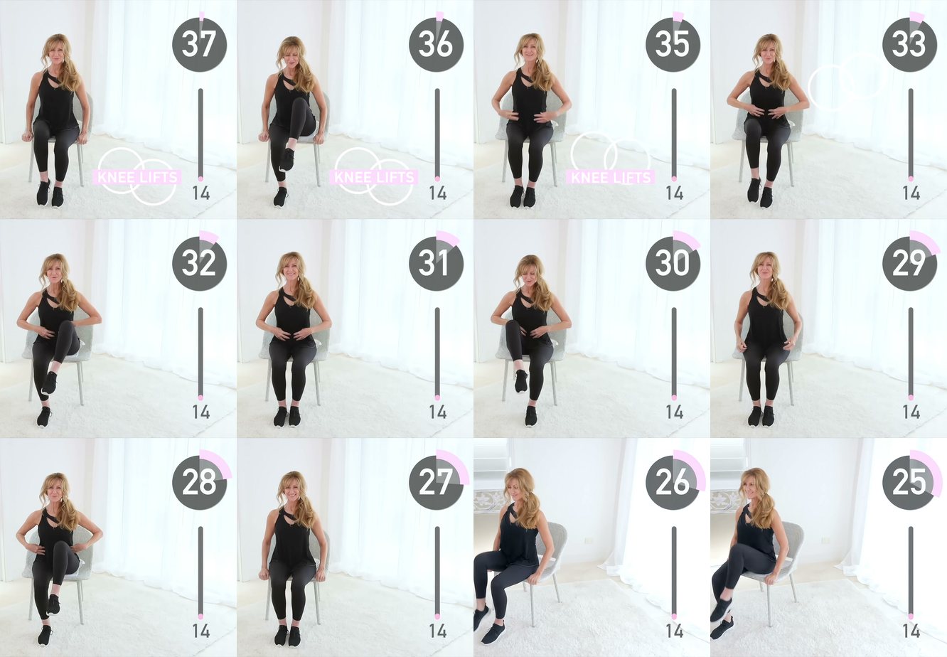 Seated Knee Lifts keyframes