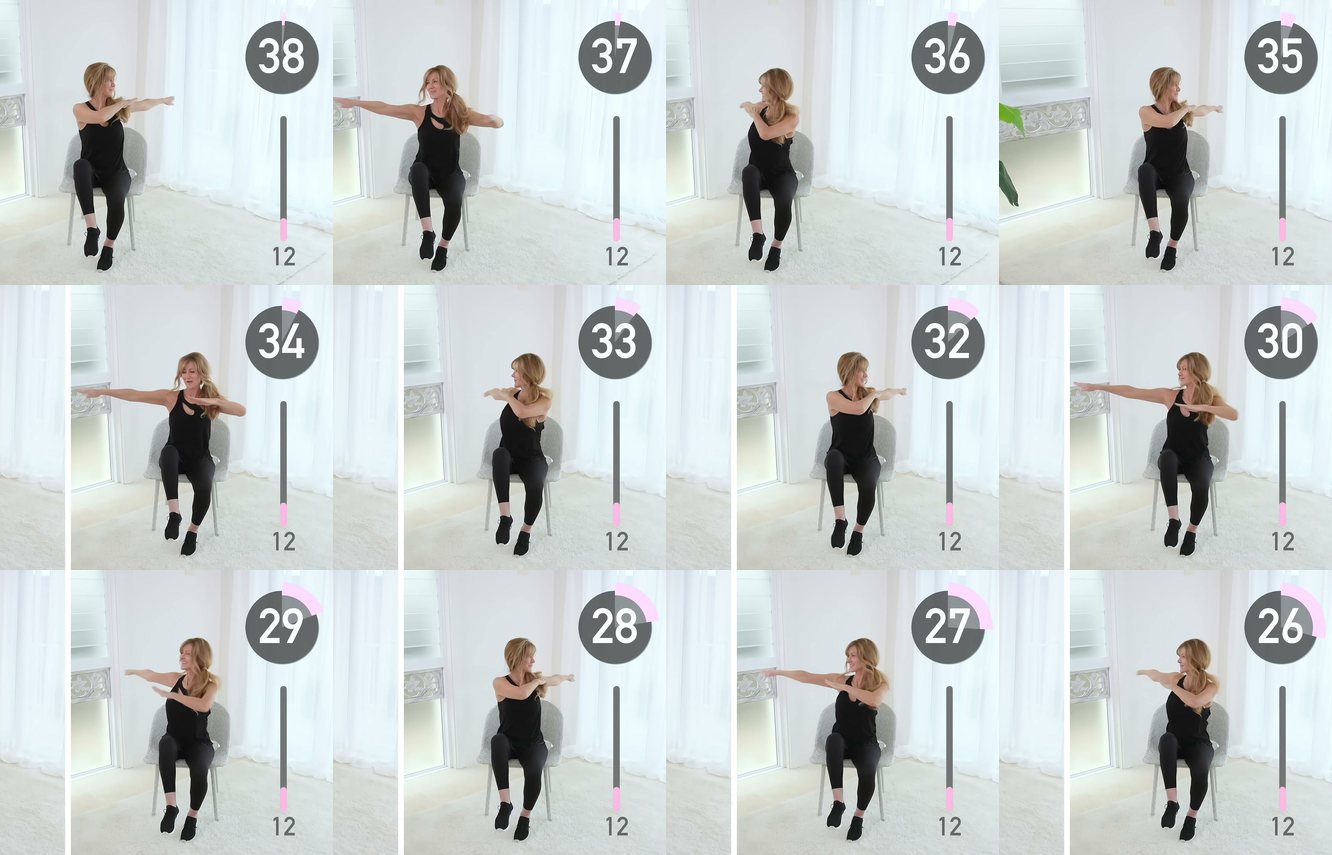 Seated Side Twist keyframes