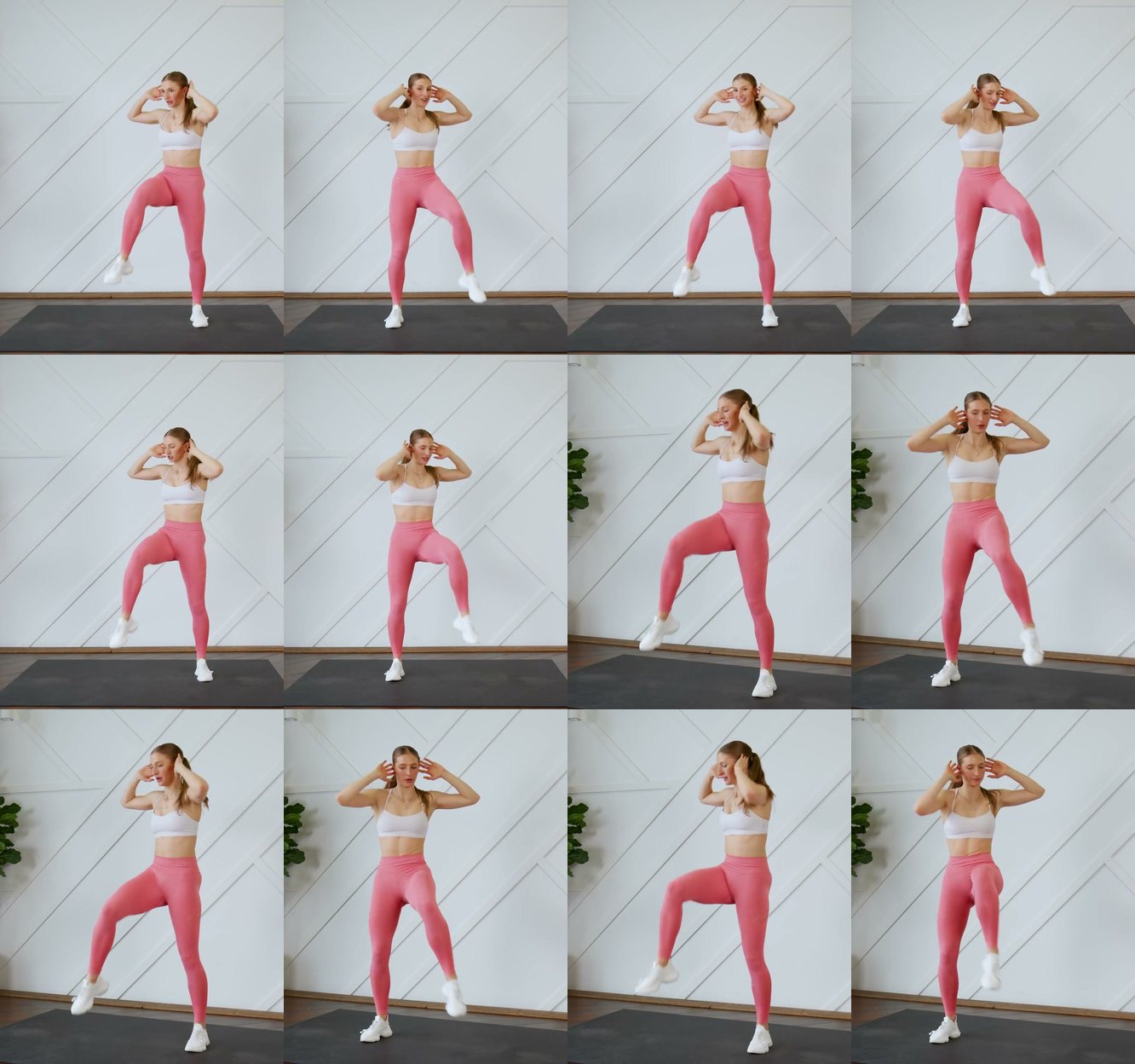 Standing Elbow-to-Knee keyframes