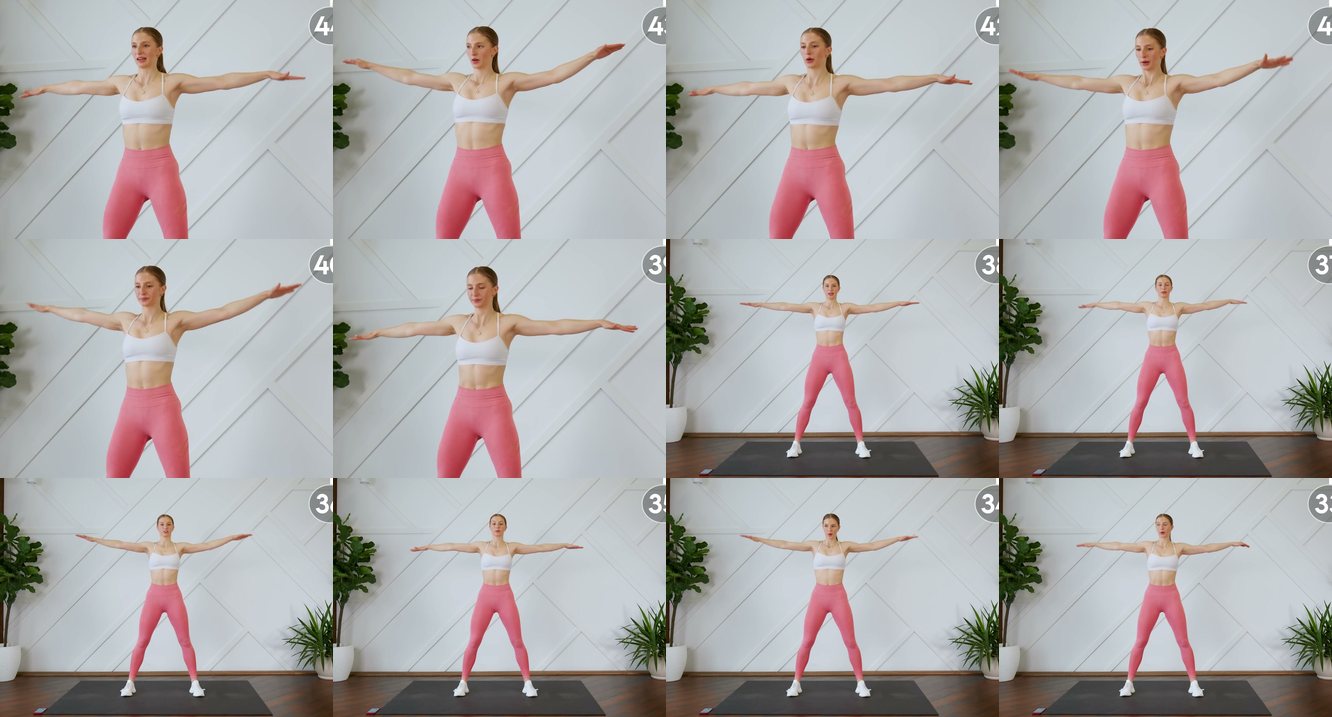 Tight Arm Circles Forward keyframes