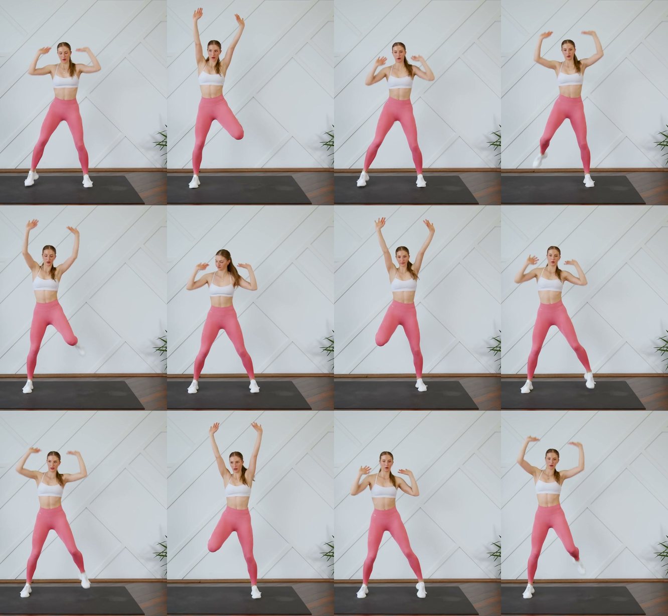 Butt Kicks with Arms Up keyframes