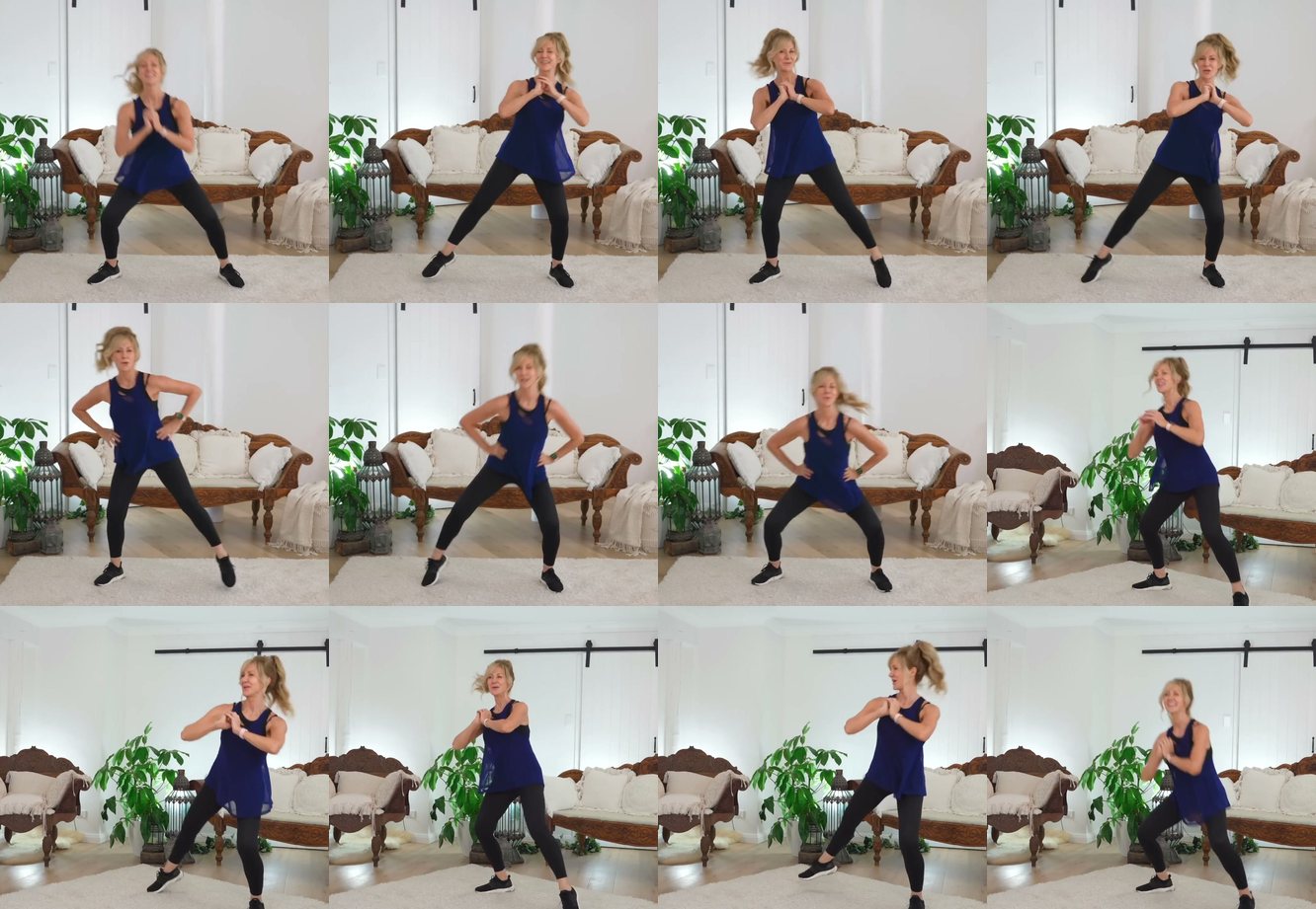 Squat with Side Toe Point keyframes