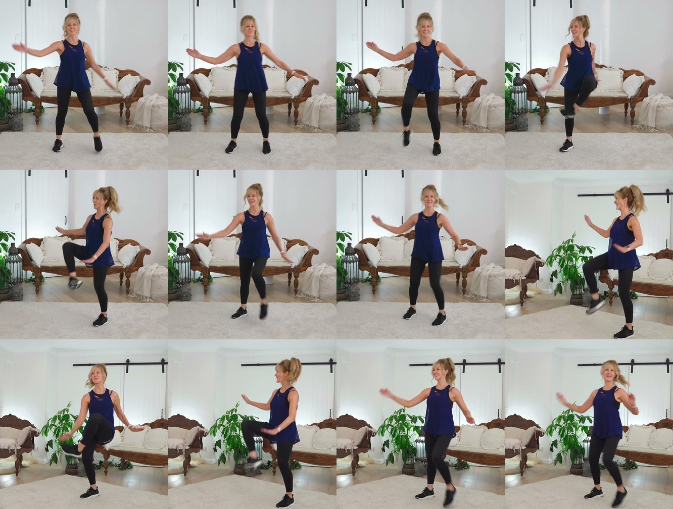 Cross-Body Toe Touch keyframes
