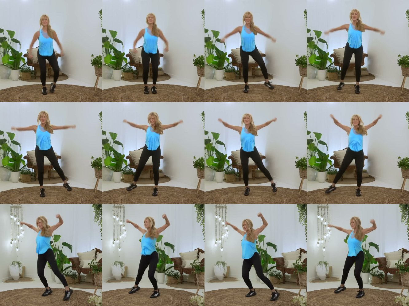 Side Step with Arm Swings keyframes