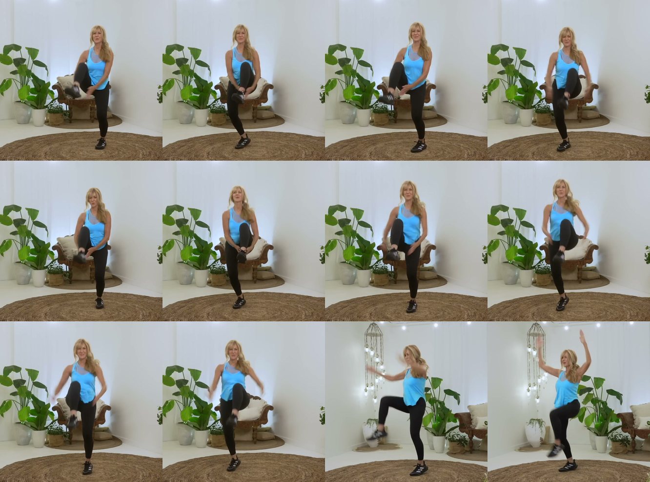 Overhead Reach Knee Lift keyframes