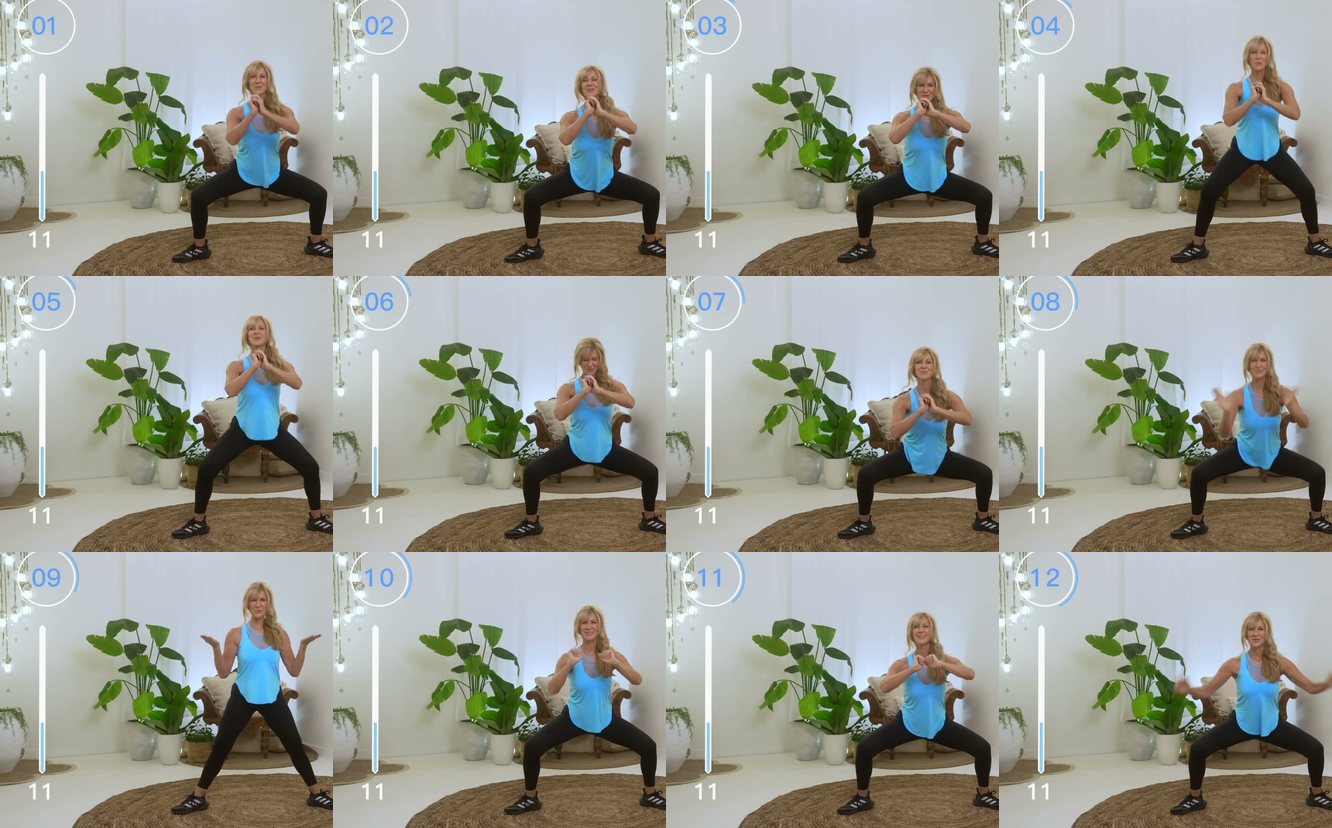 Squat to Side Leg Lift keyframes