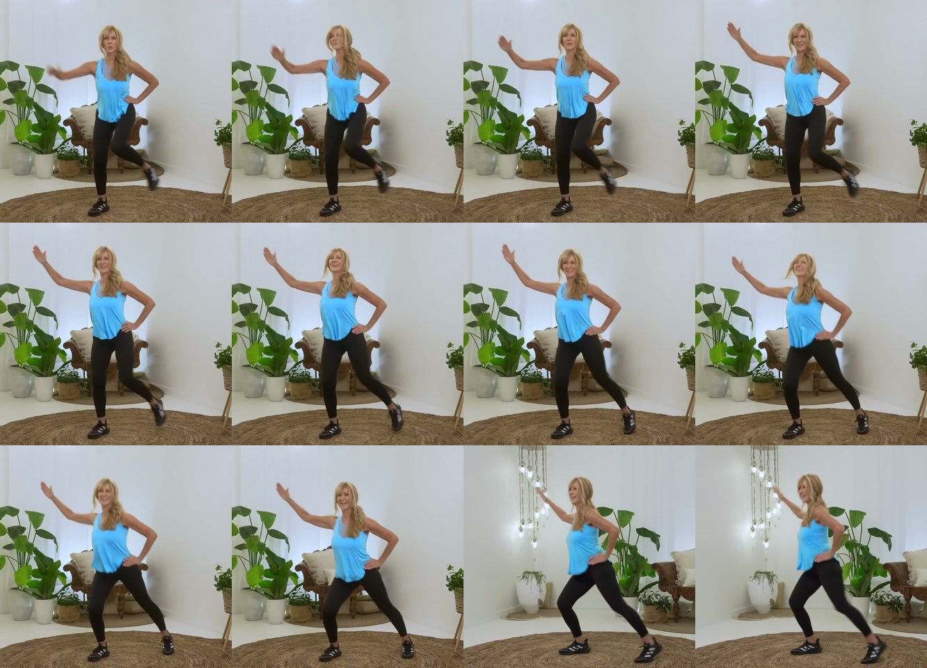 Wide-Stance Knee Lift with Arms Out keyframes
