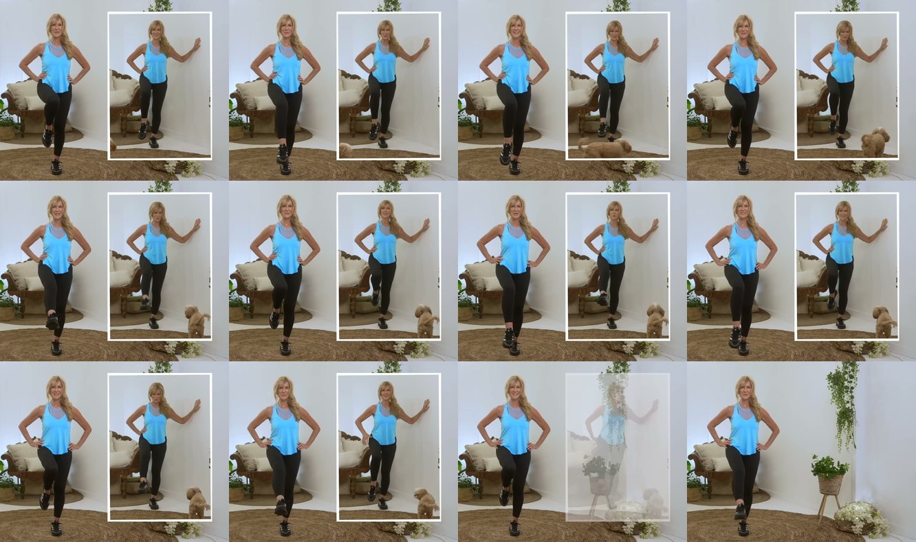 Single-Leg Balance with Leg Swing keyframes