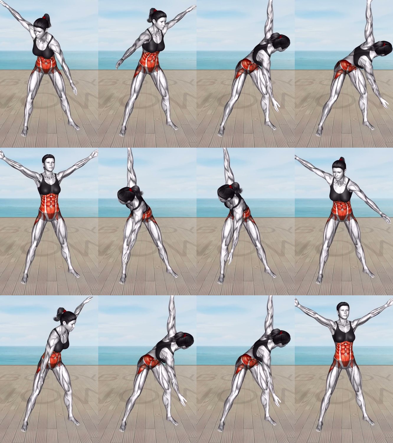 Side Bend keyframes
