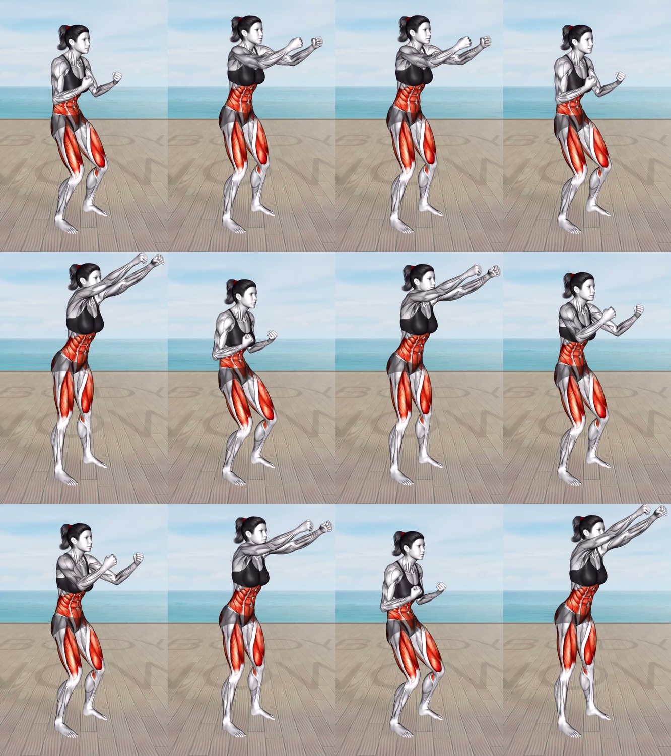 Twist Kick keyframes