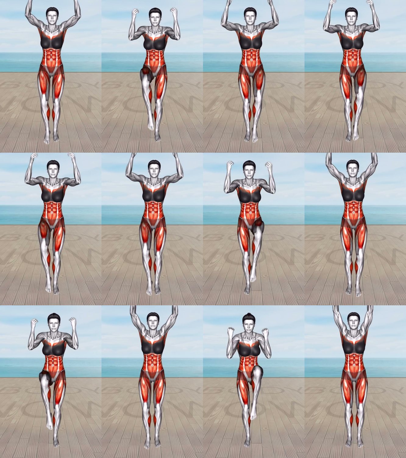 Standing Shoulder Press keyframes