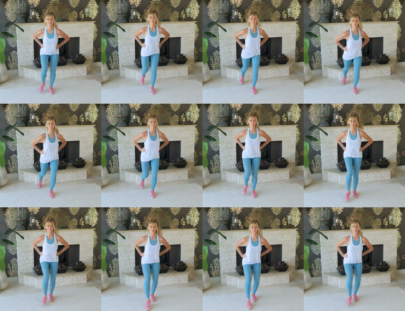 Standing Leg Swing Back-and-Forth keyframes