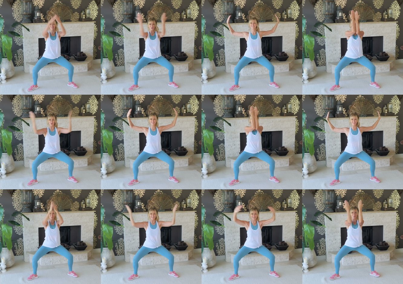 Squat with Arms In-and-Out keyframes