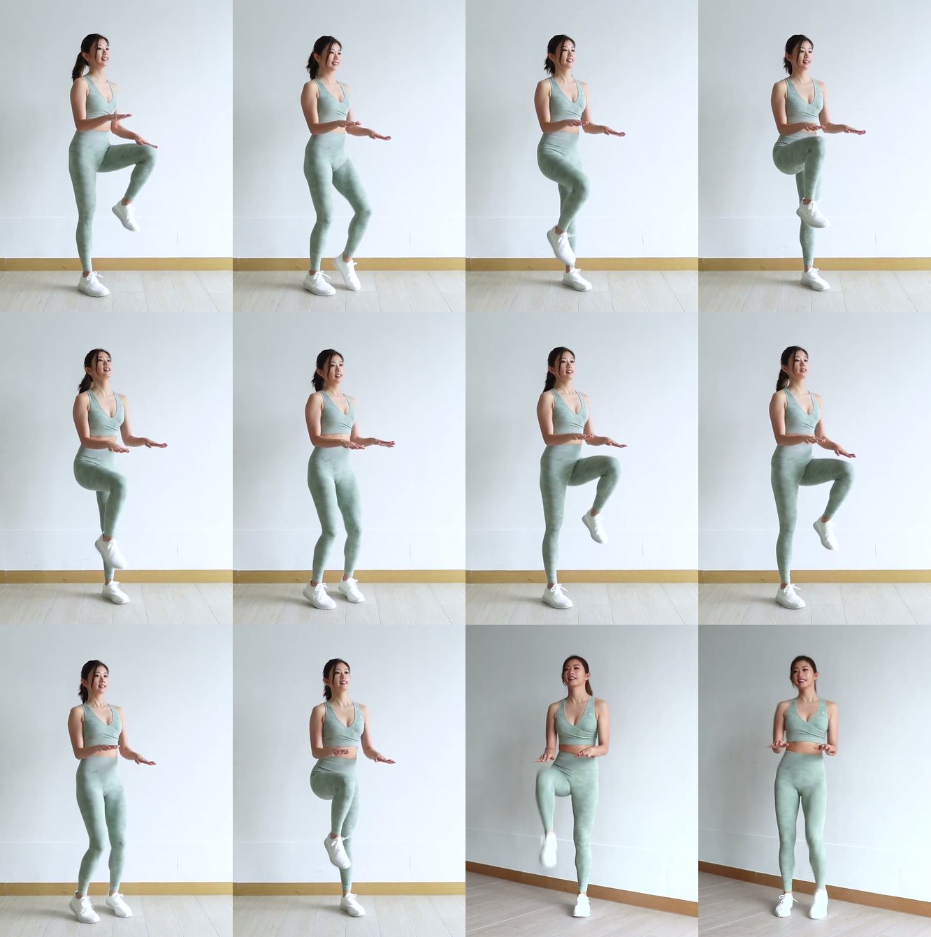 High Knee with Hand Tap keyframes