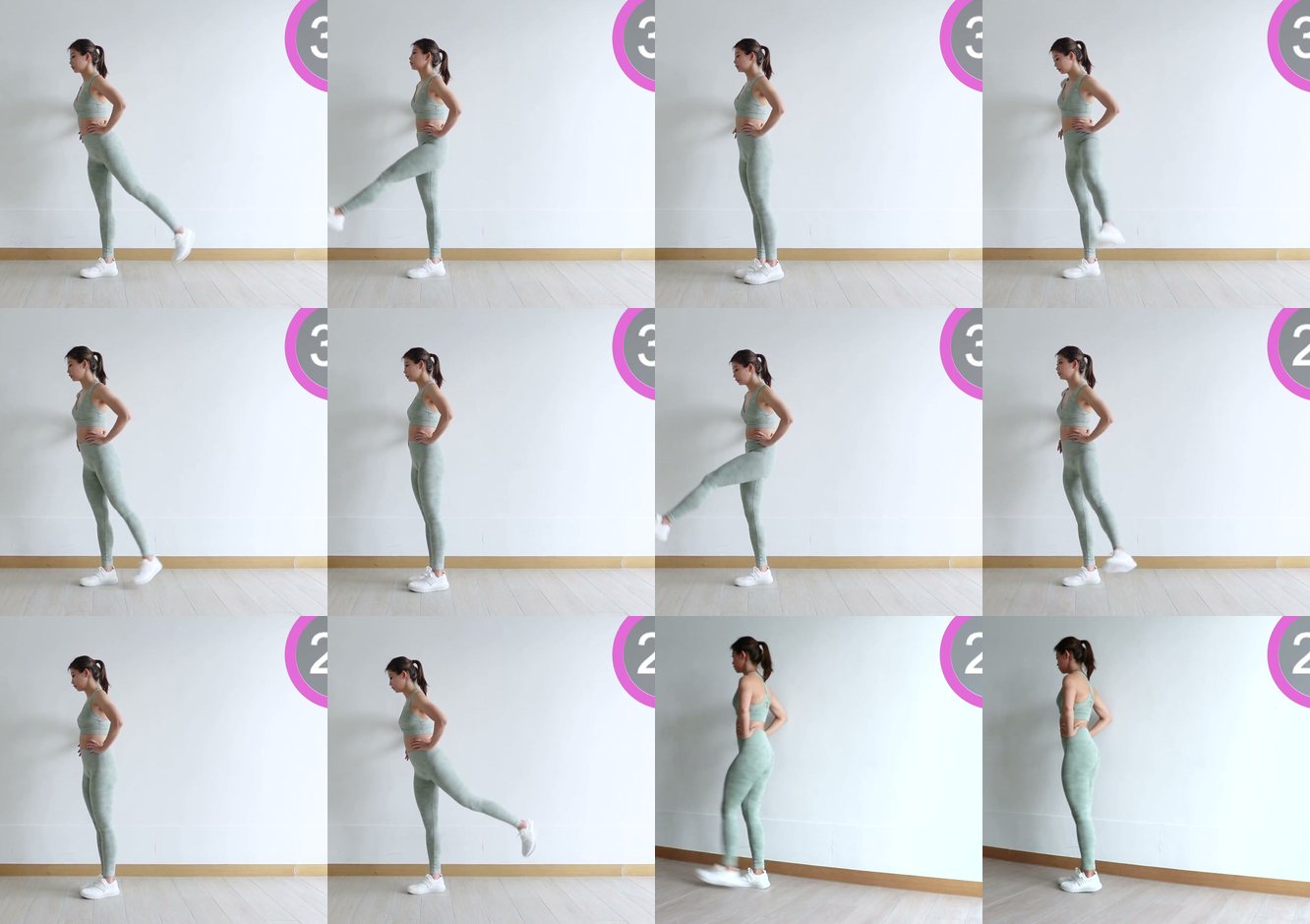 Leg Lift Three Ways keyframes
