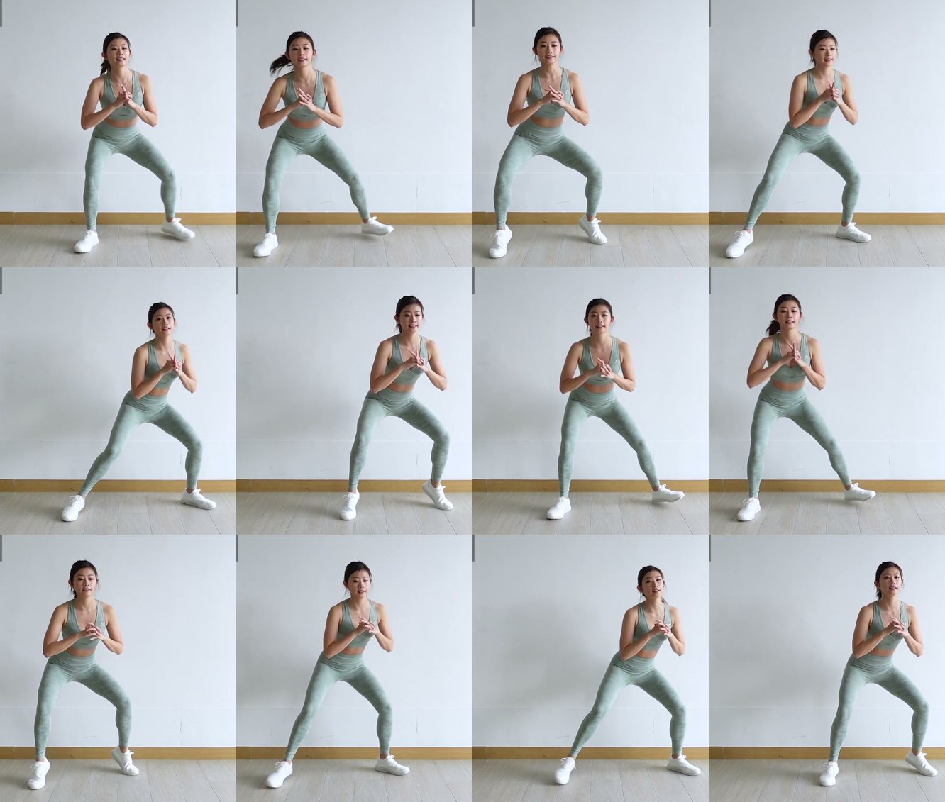 Crab Walk with Heel Raise keyframes
