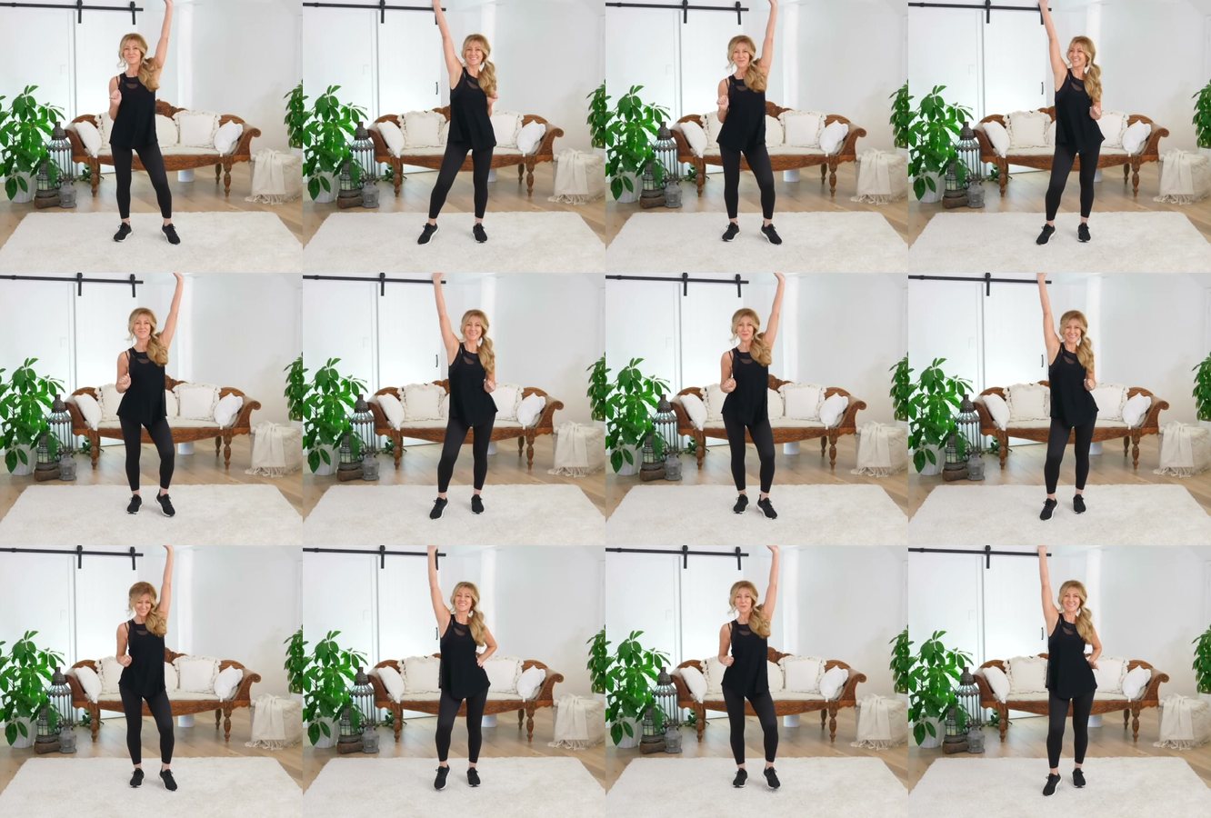 Arm Raise with Toe Point keyframes