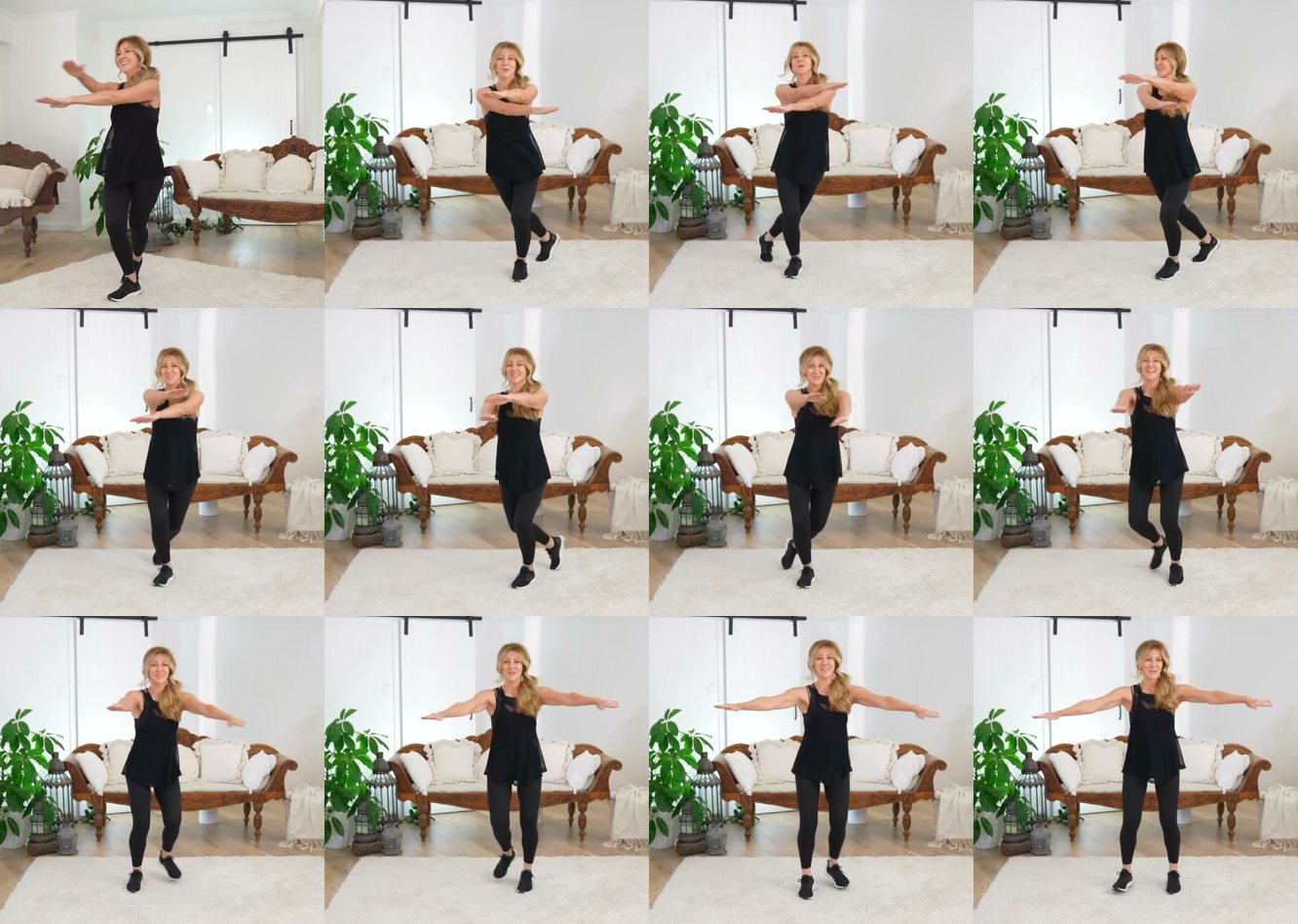 Cross-Body Arm and Leg Crossover keyframes